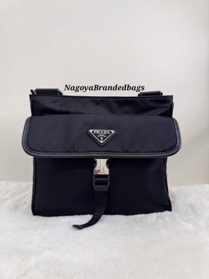 Prada Triangle Logo Re-Nylon Crossbody Bag