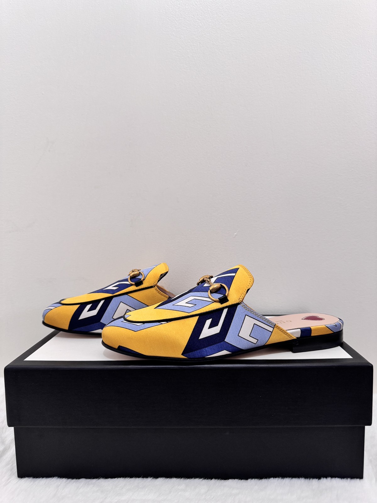 Gucci Geo Princetown Mules